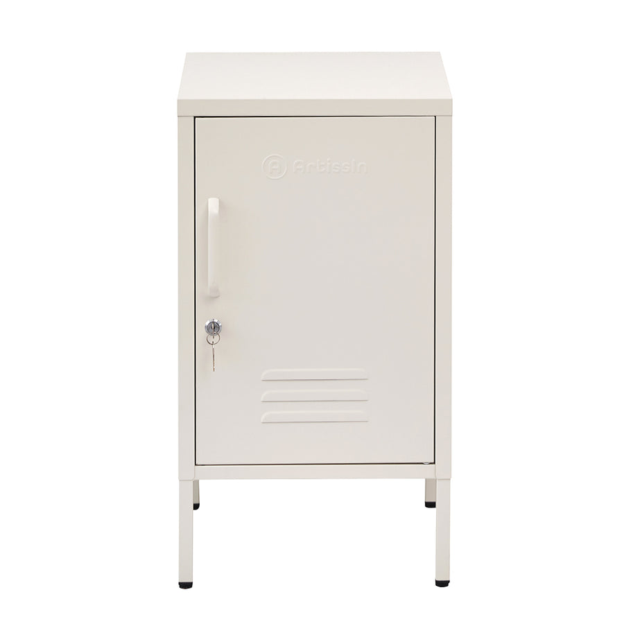 ArtissIn MINI White Bedside Metal Cabinet – Compact & Stylish Locker | King of Knives e-store