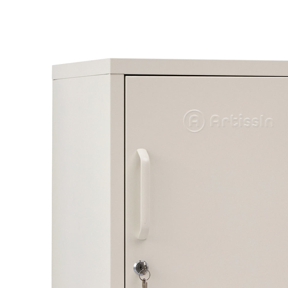 ArtissIn MINI White Bedside Metal Cabinet – Compact & Stylish Locker | King of Knives e-store