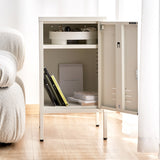ArtissIn MINI White Bedside Metal Cabinet – Compact & Stylish Locker | King of Knives e-store