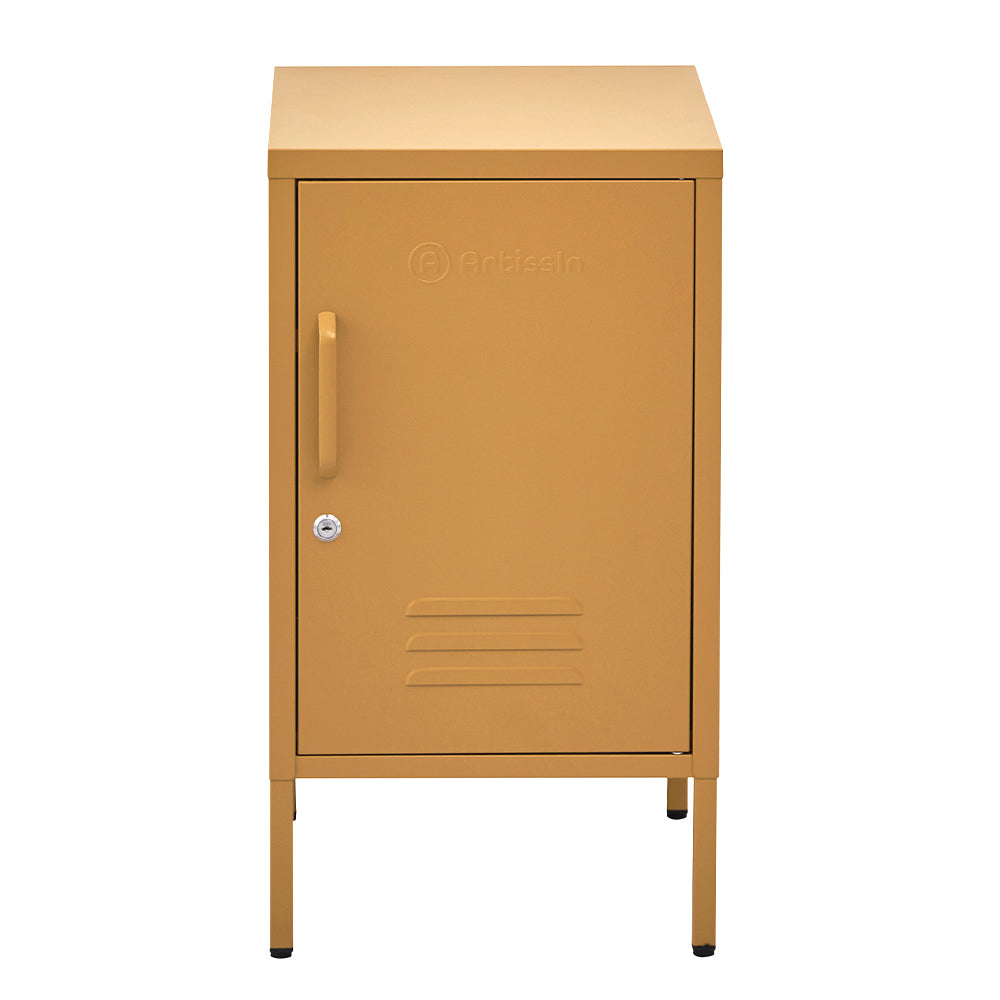 ArtissIn MINI Yellow Metal Bedside Cabinet – Bright & Lockable | King of Knives e-store