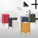 ArtissIn MINI Yellow Metal Bedside Cabinet – Bright & Lockable | King of Knives e-store