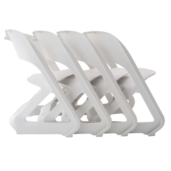 ArtissIn White Stackable Dining Chairs Set of 4 – Modern Plastic Seats | King of Knives e-store