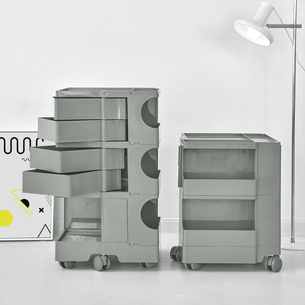 ArtissIn 5-Tier Boby Trolley Grey – Fold-Out Storage Organizer | King of Knives e-store