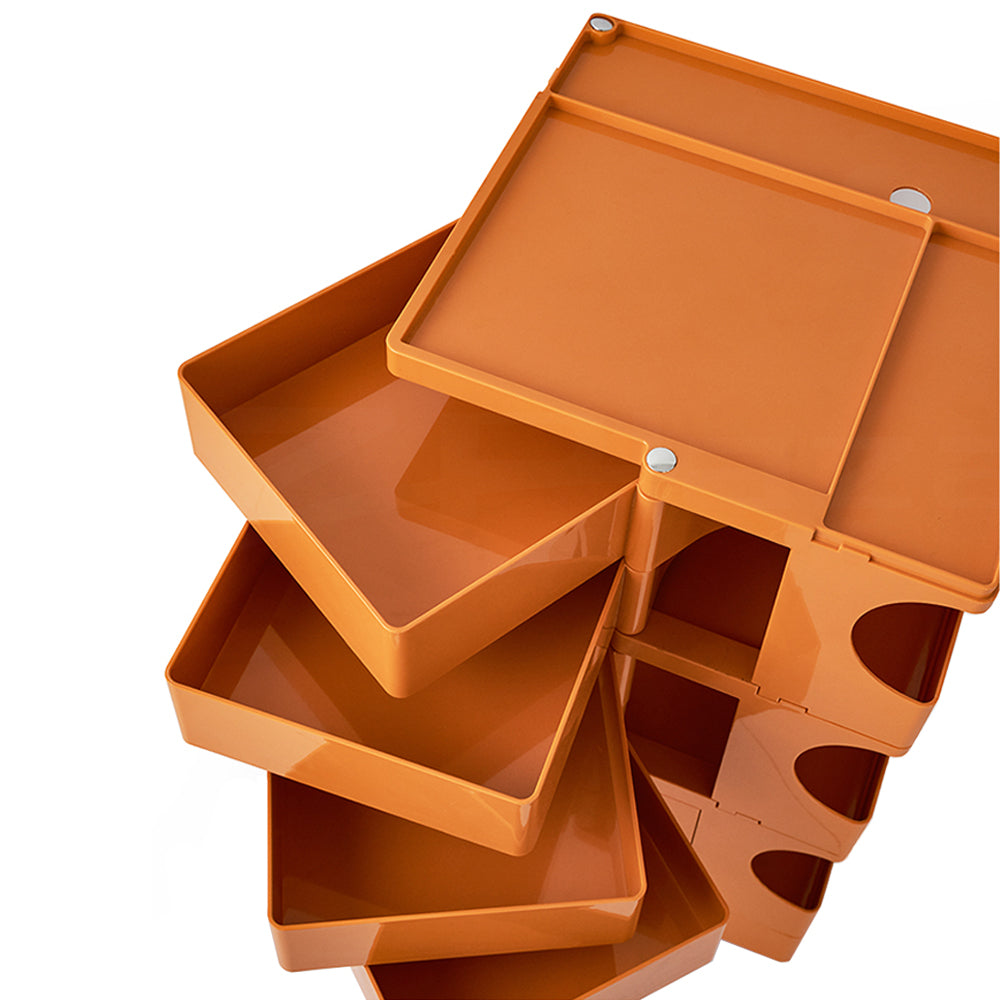 ArtissIn 5-Tier Replica Boby Trolley Orange – Stylish Storage Cart | King of Knives e-store