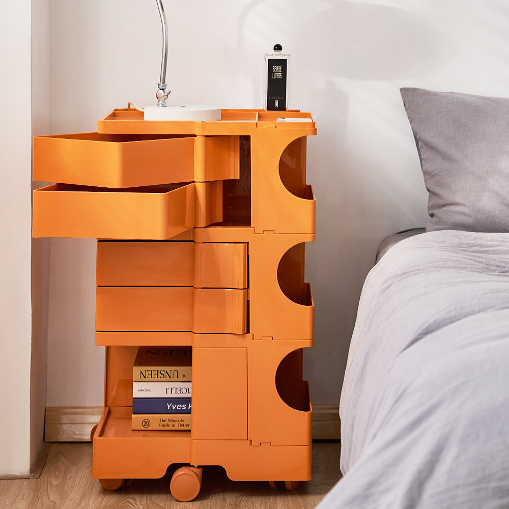 ArtissIn 5-Tier Replica Boby Trolley Orange – Stylish Storage Cart | King of Knives e-store