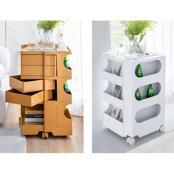 ArtissIn 5-Tier Boby Trolley Pink – Stylish Fold-Out Storage | King of Knives e-store