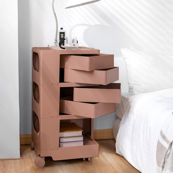 ArtissIn 5-Tier Boby Trolley Pink – Stylish Fold-Out Storage | King of Knives e-store