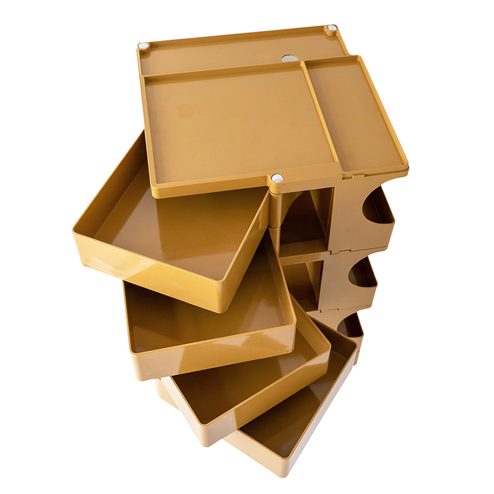 ArtissIn 5-Tier Replica Boby Trolley Yellow – Stylish Storage Cart | King of Knives e-store