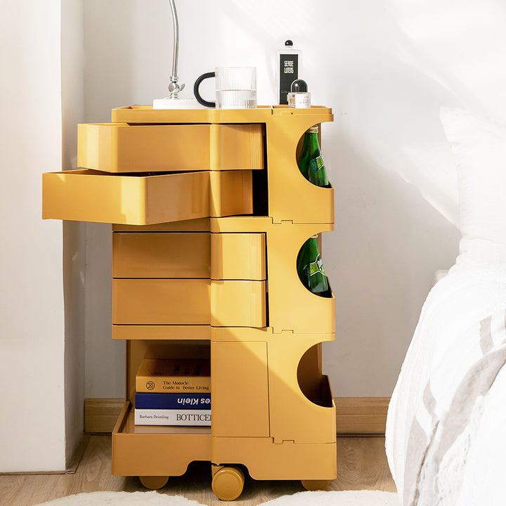 ArtissIn 5-Tier Replica Boby Trolley Yellow – Stylish Storage Cart | King of Knives e-store