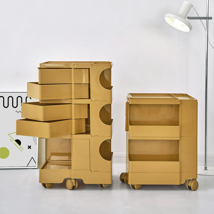 ArtissIn 5-Tier Replica Boby Trolley Yellow – Stylish Storage Cart | King of Knives e-store