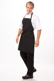 Chef Works Bib Apron- Black