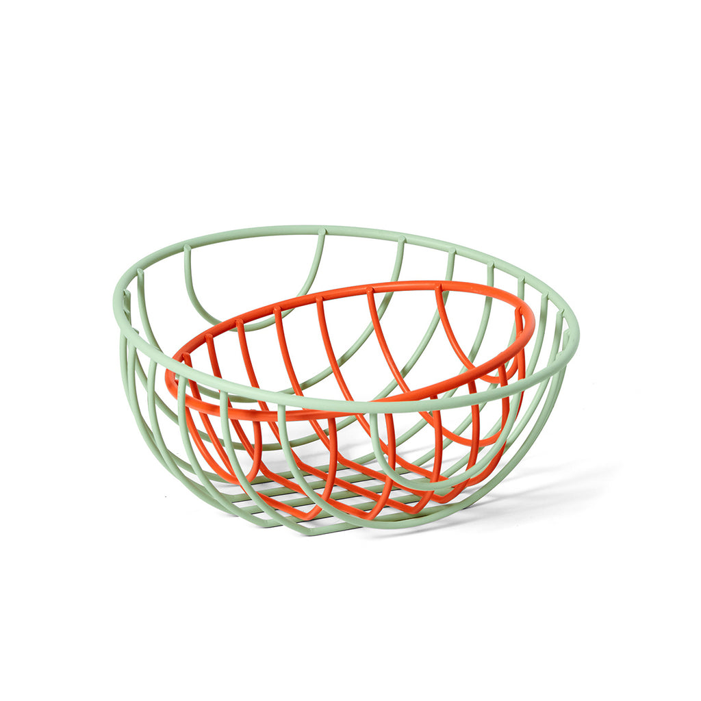 Areaware Outline Basket Green Red Set
