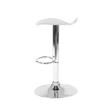 Artiss 4x Bar Stools Leather Gas Lift Chair White