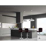 Artiss 4x Brown Leather Gas Lift Bar Stools with Armrests | King of Knives e-store