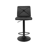 Artiss 2x Bar Stools Gas Lift Leather Stool Black