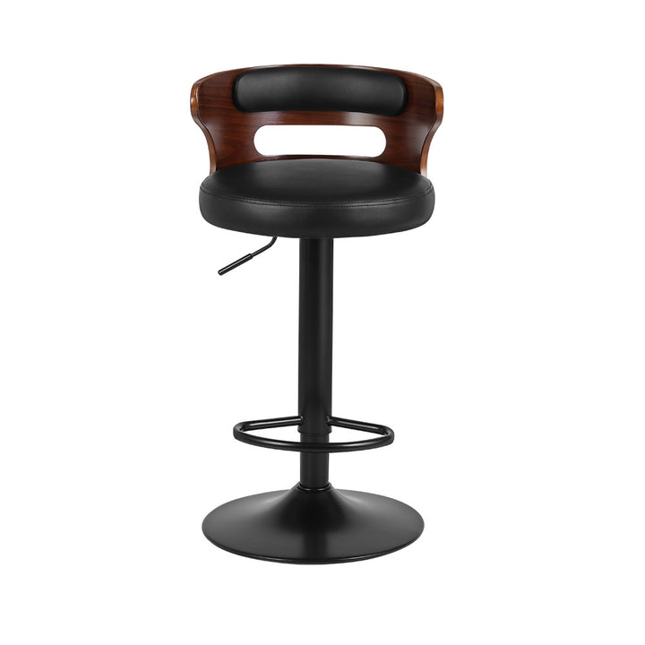 Artiss Grandeur Bar Stools Set of 2 – Faux Leather Gas Lift Black | King of Knives e-store