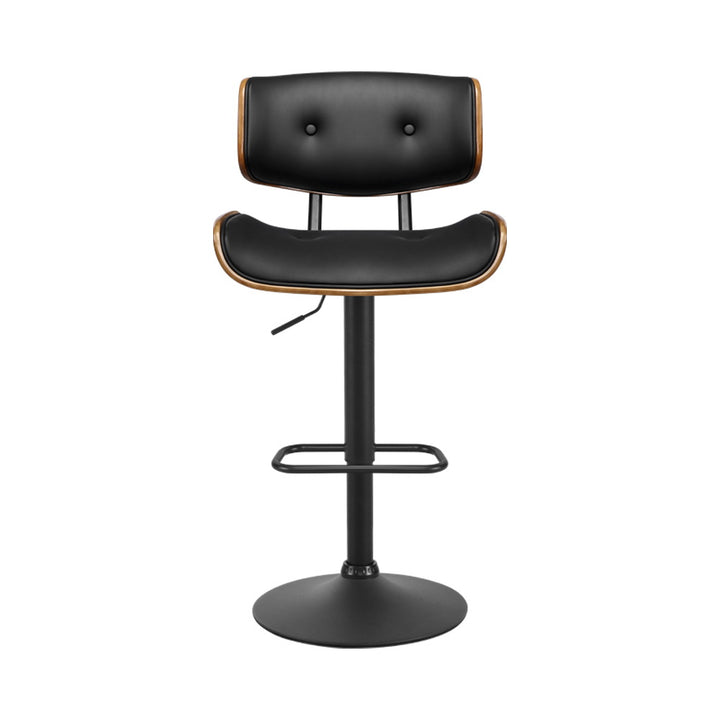 Artiss 4x Black Leather Bar Stools – Adjustable Gas Lift Seating | King of Knives e-store