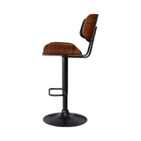 Artiss 4x Black Leather Bar Stools – Adjustable Gas Lift Seating | King of Knives e-store