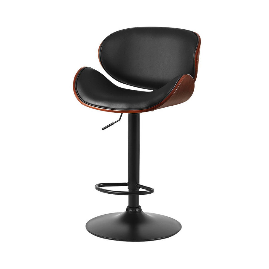 Artiss Joyce Bar Stool – Black PU Leather Gas Lift Swivel Seat | King of Knives e-store