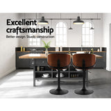 Artiss Joyce Bar Stool – Black PU Leather Gas Lift Swivel Seat | King of Knives e-store
