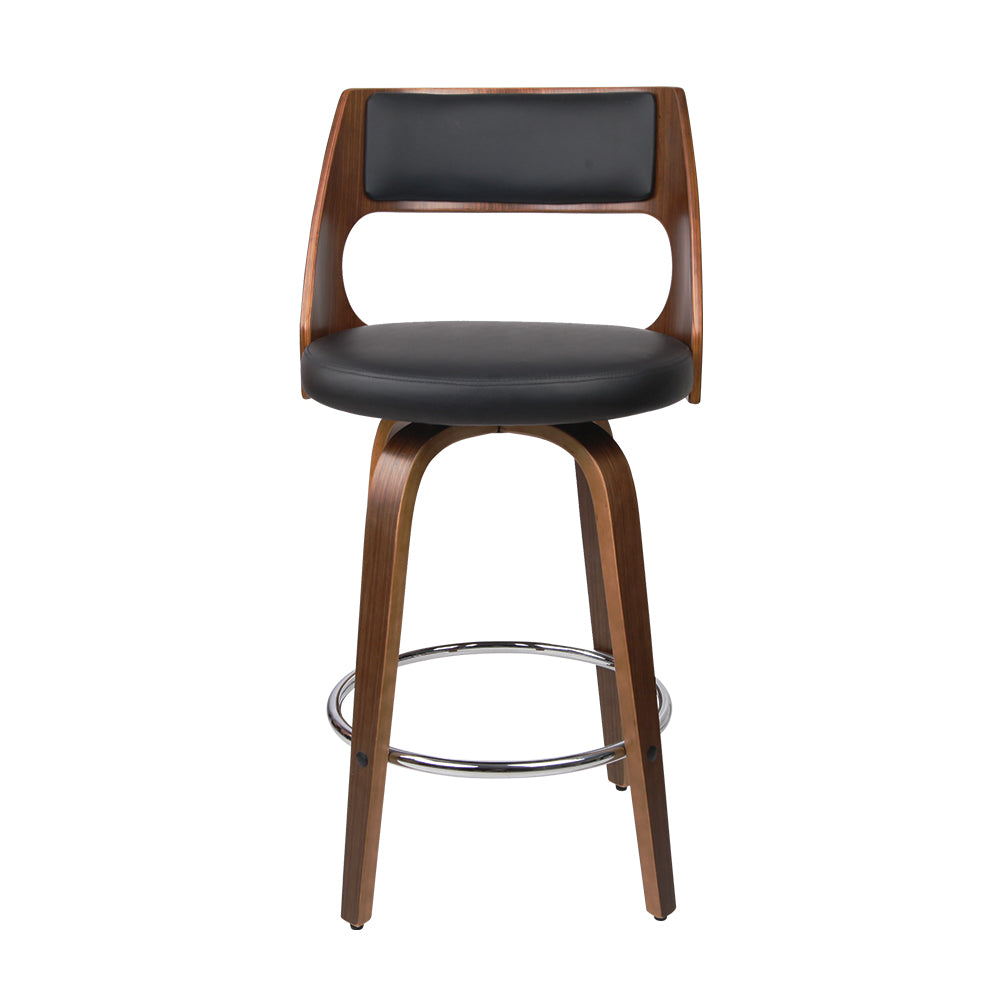 Artiss 4x Swivel Leather Bar Stools 76cm – Black PU Seat | King of Knives e-store