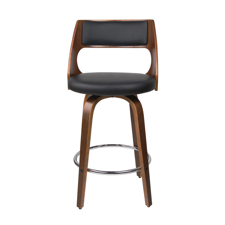Artiss 4x Swivel Leather Bar Stools 76cm – Black PU Seat | King of Knives e-store