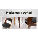 Artiss 4x Swivel Leather Bar Stools 76cm – Black PU Seat | King of Knives e-store