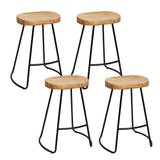 Artiss 4× 65cm Tractor Wooden Bar Stools – Industrial Style Seating | King of Knives e-store