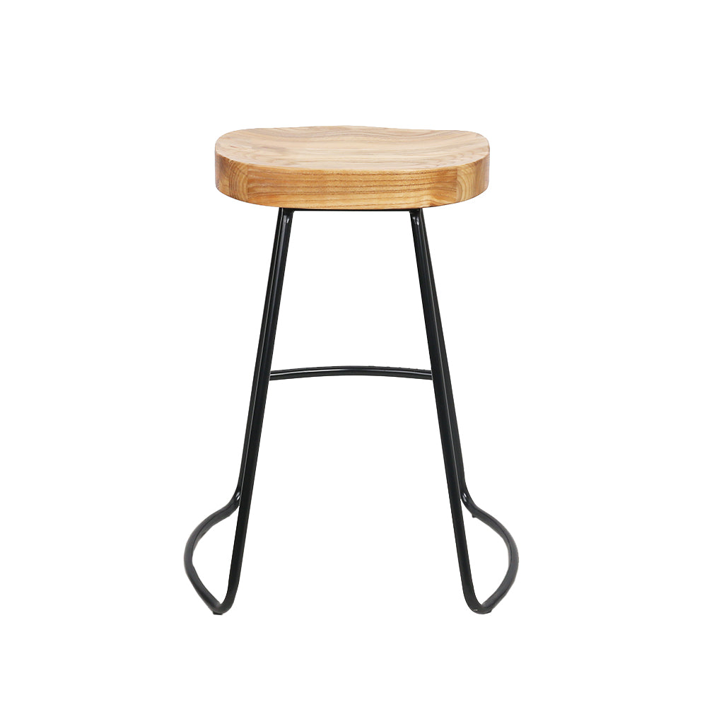 Artiss 4× 65cm Tractor Wooden Bar Stools – Industrial Style Seating | King of Knives e-store