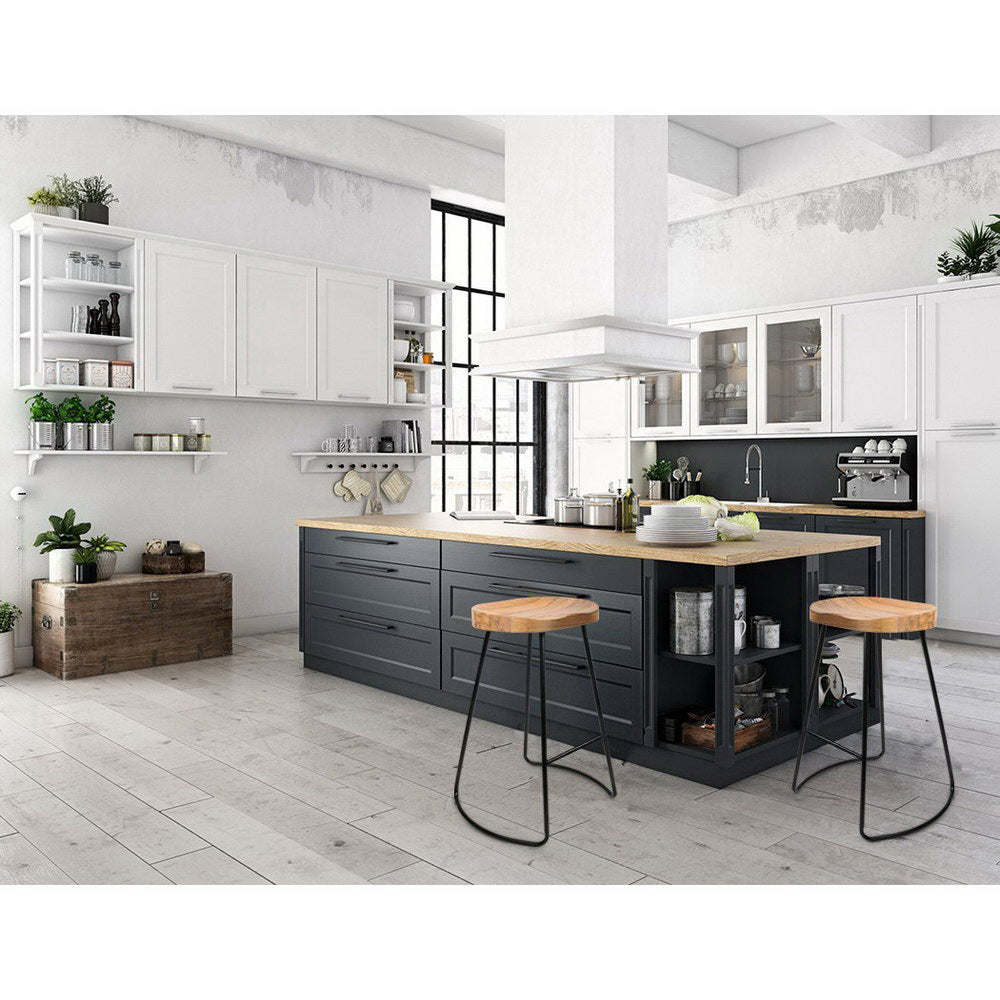 Artiss 4× 65cm Tractor Wooden Bar Stools – Industrial Style Seating | King of Knives e-store