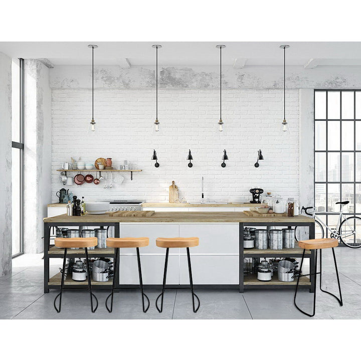 Artiss 4× 65cm Tractor Wooden Bar Stools – Industrial Style Seating | King of Knives e-store