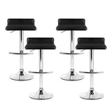 Artiss 4x Bar Stools Adjustable Gas Lift Chairs Black