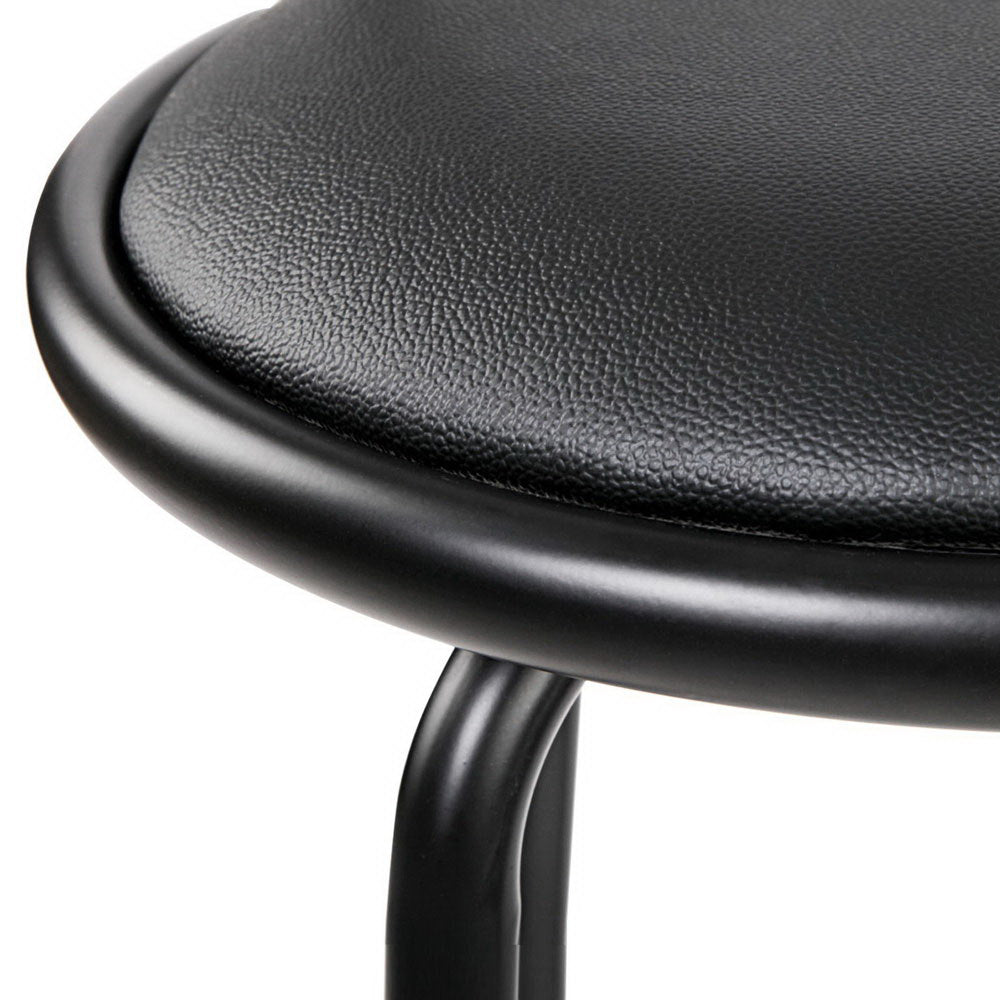 Artiss 4x Swivel PU Leather Bar Stools with Curved Backrest