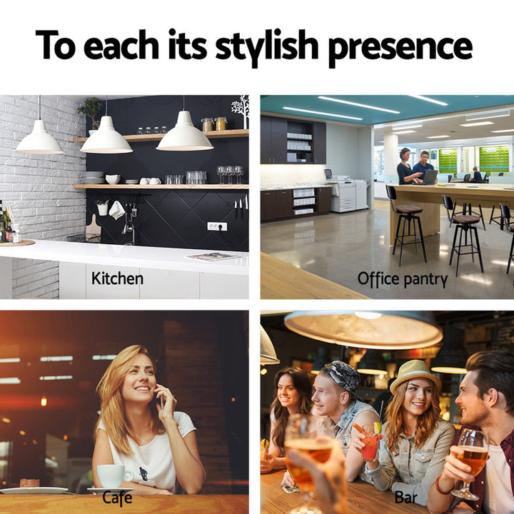 Artiss 2x Adjustable Wooden Bar Stools with Backrest