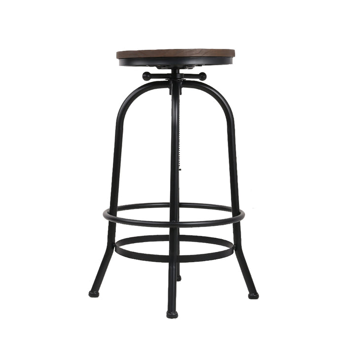 Artiss 2x Adjustable Wood Bar Stools with Swivel Seats | King of Knives e-store