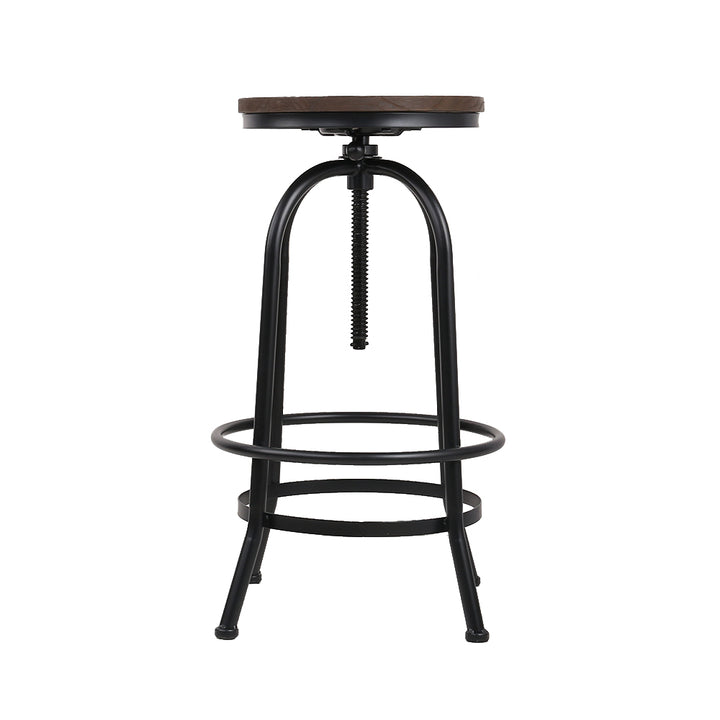Artiss 2x Adjustable Wood Bar Stools with Swivel Seats | King of Knives e-store