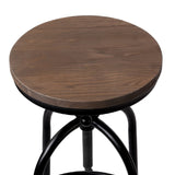 Artiss 2x Adjustable Wood Bar Stools with Swivel Seats | King of Knives e-store