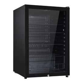 Devanti 115 L Bar Fridge Glass Door w/Light Black