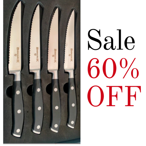 Bismarck Steak Knives - 4 Piece Forged