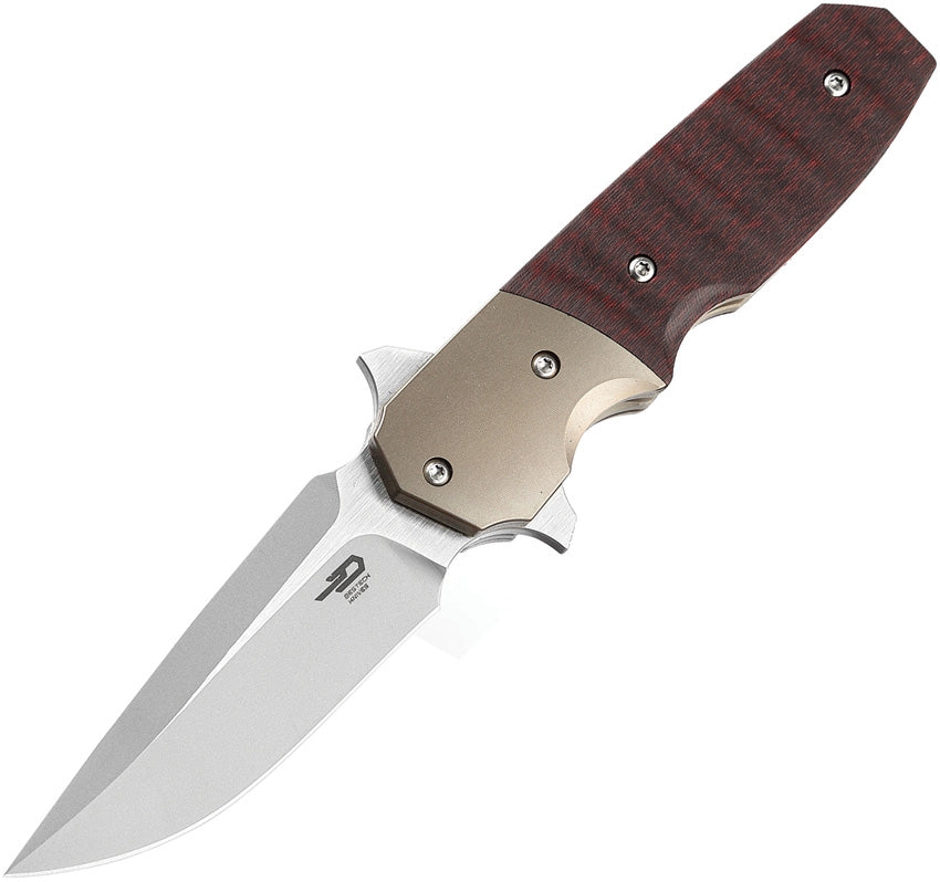Bestech Knives Freefall Linerlock Red CF