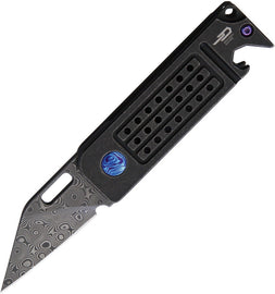 Bestech Knives Damascus Ball Lock with Damascus steel blade and titanium handle | King of Knives e-store