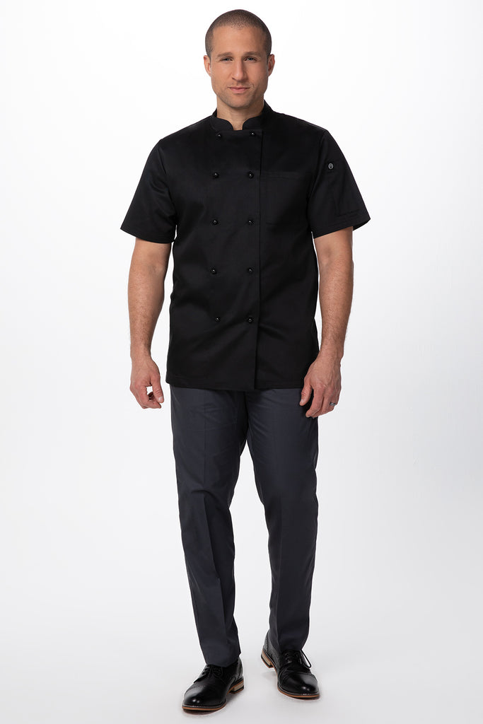 Chef Works Canberra Basic Chef Jacket- Black