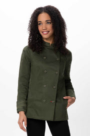 Chef Works Womens Mojave Chef Jacket- Green