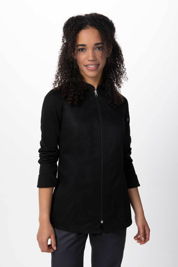 Chef Works Womans Nepal Chef Jacket- Black