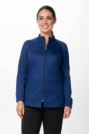 Chef Works Womans Nepal Chef Jacket- Blue