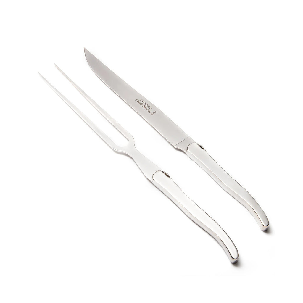 Claude Dozorme Boxed 2 piece carving set stainless steel