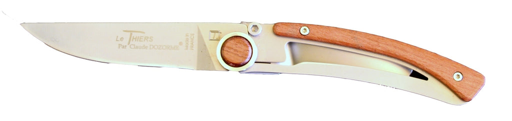 Claude Dozorme Thiers liner lock , 9cm s/s, exotic wood handle