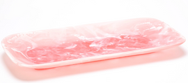 Nashi Classic Large long plate 54 x 25 x3.5 - Pink Swirl