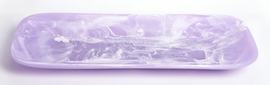 Nashi Classic Large long plate 54 x 25 x3.5 - Lavender Swirl