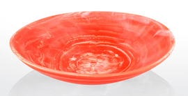 Nashi Everyday Large Bowl - Solid Apricot Swirl